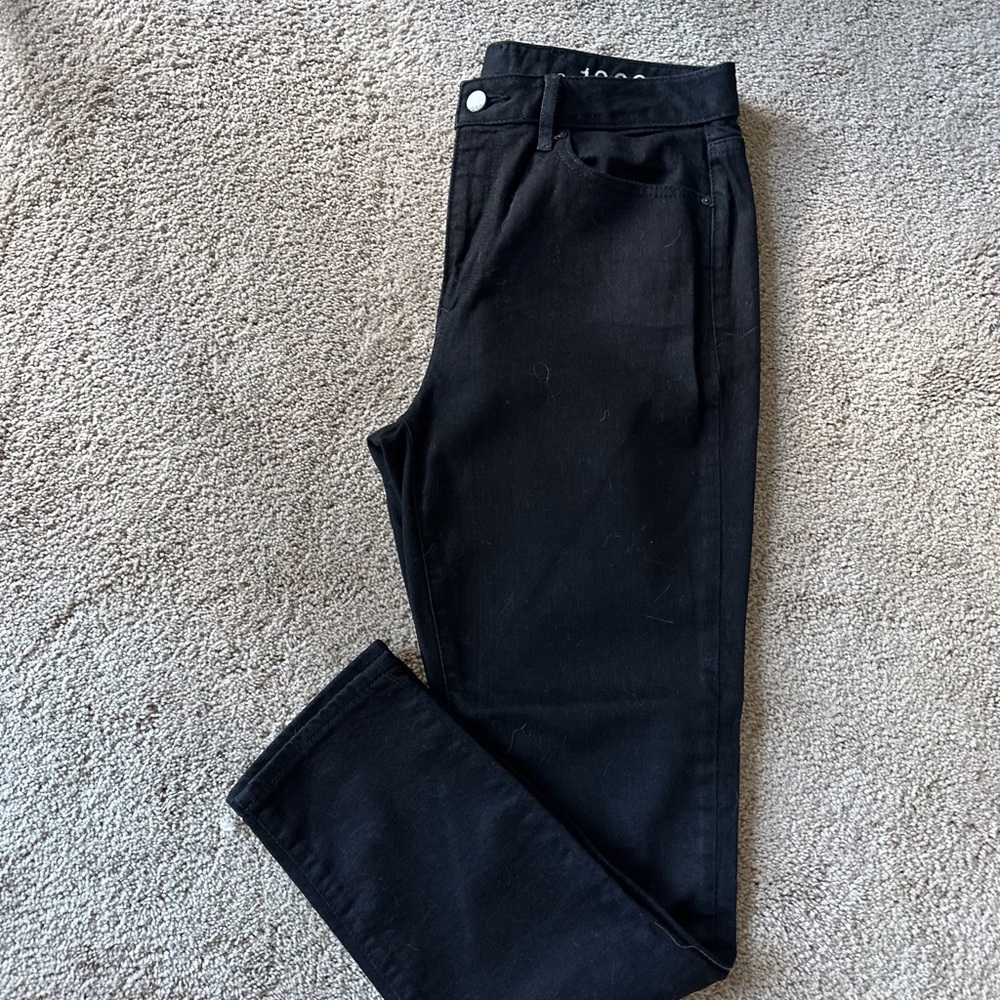 GAP 1969 black denim skinny jeans, size 29 short, EUC, #13.
